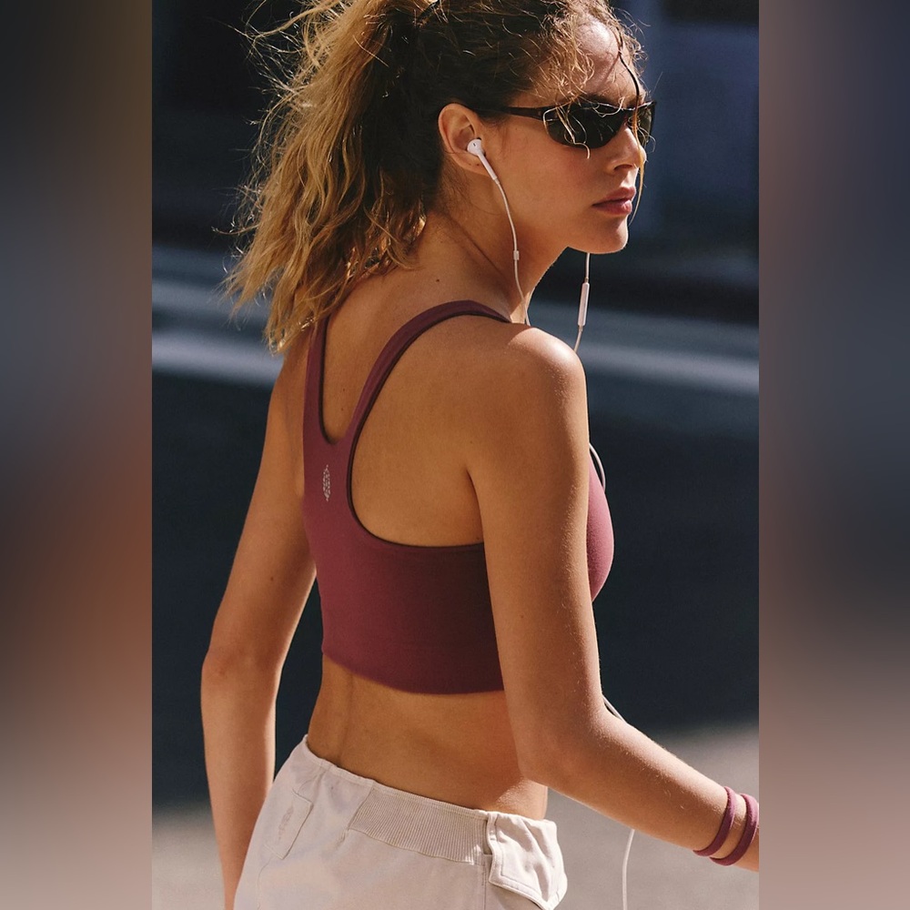 NWOT Free People Movement Never Better Square Neck Sports Bra
